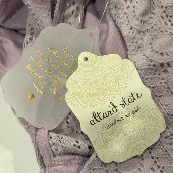 Large altered state purple lined lacy dress with open back - NWT - Picture 4 of 4